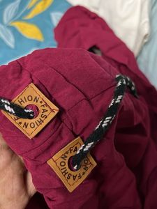 Maroon Casual Pants