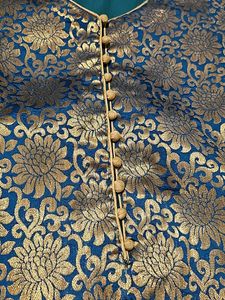 Beautiful Blue &amp; Gold Salwar Kameez Suit