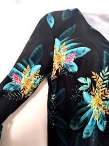 Floral Bell Sleeve Top