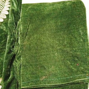 Elegant Pink Velvet Kurta Set