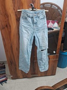 Ripped Light Wash Jeans