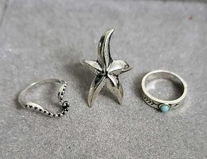 Silver Ring Set
