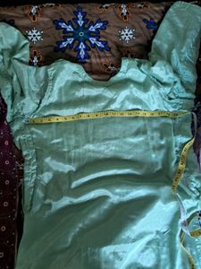 Elegant Mint Green Embroidered Kurta Set