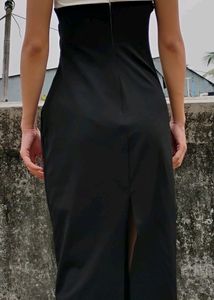 Colour Block Square Neck Maxi Dress🍒