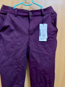New With Tag Plum Coloured 30 Waist Formal Pant