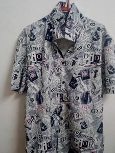 Christian Dior Graphic Print Button-Down Shirt