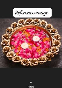 1 Pcs Metal Decor/ Beautiful Urli For Floating Can