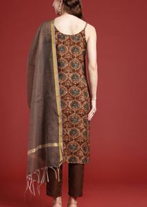 Ethnic Motifs Printed Kurta Set With Dupatta