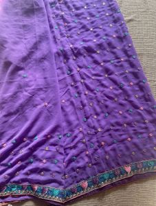 Saree With Stitched Blouse