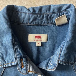 Blue Denim Button-Up Shirt