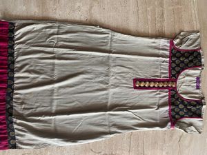 Maybell Long readymade kurta with short sleeves