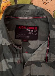 Mens Camouflage Print Shirt