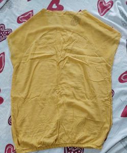 Yellow Mash Top For Ladies