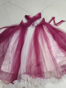 white purple Cute Party Dress