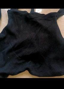 Stylish Black Tie-Back Top From ZARA