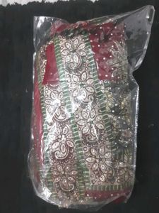 Rust,green Saree