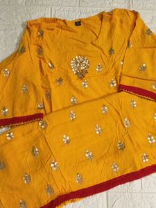 Yellow Sharara And Kurta Set