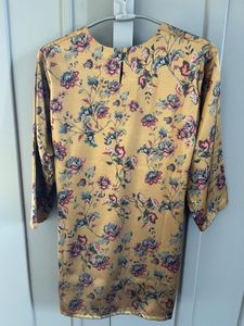 Floral Print Satin  Top