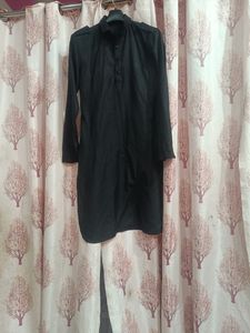 Black Pathani Kurta With Salwar