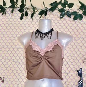 Size Small 🎁Buy 2 Get 1 Free 🎁Lace Trim Cami Top