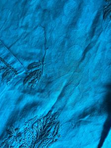 Blue chikankari short kurta