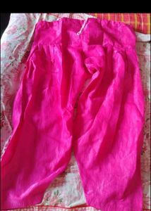 Pink Silk Salwar XXL