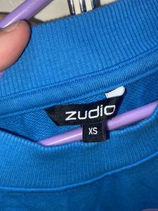 zudio sweatshirt  blue
