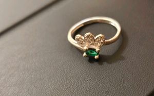 Emerald Accent Ring