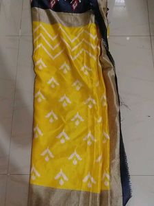 Ikkat Print Silk Saree,Used Once