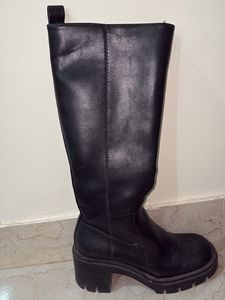 Zara Knee Long Boot With Size 36