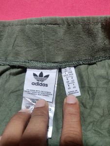 Adidas Green Stripes Leggings - Size M