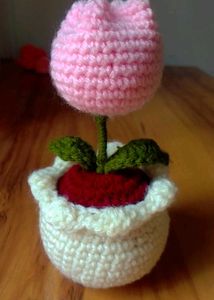 Chrochet Tulip Pot