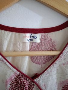 Off white Printed Top (Women)