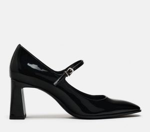 Zara Black Mary Jane Heels
