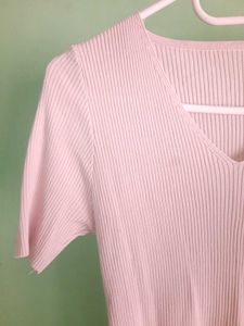 Ribbed V-Neck Top