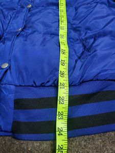 FASHION NOVA Blue Puffer Jacket