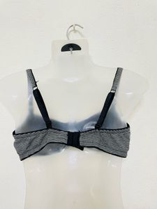 H&amp;M Black Striped Bra Non Padded