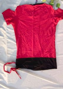 Pink Cold Shoulder Top