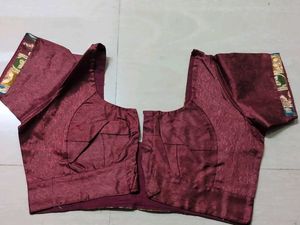 Elegant Maroon Readymade Saree Blouse