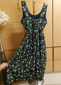 Green Floral Dress -New