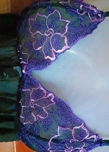 Purple Floral Lace Babydoll