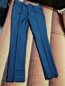Men's Grey Fully Stitched Viscose Formal Trouser