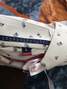 Beige Colour Printed Shirt