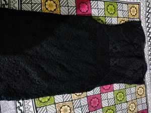 Black Lace Strapless Dress