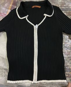 Black Top With Diamond Chain
