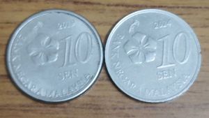 Rare Malaysia 10 Sen Coins 2 Pcs Set