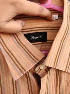 Half Sleeve Brown Shirt For men