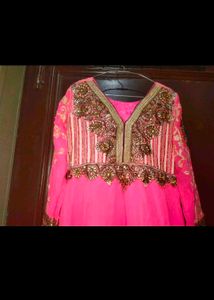 Very Pretty Long Anarkali Dress With Dupata