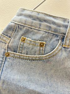 Distressed Denim Shorts