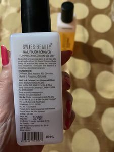 2 Swiss Beauty Nail Polish Remover